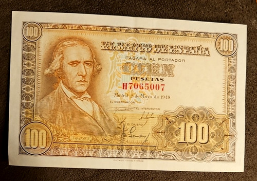 Banconota spagna 100 - spagna, pesetas